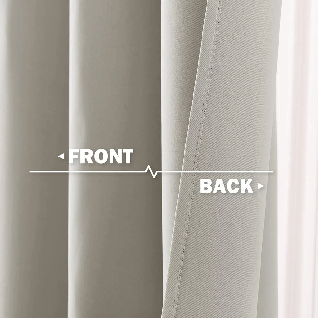 Small Window Curtains Valances Thermal Insulated Home Decor Blackout Grommet Tier Curtains Drapes for Basement/Kitchen Window, 2 Panels