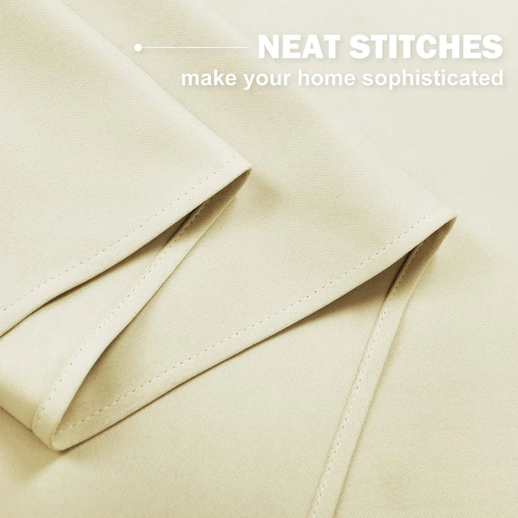 Small Window Curtains Valances Thermal Insulated Home Decor Blackout Grommet Tier Curtains Drapes for Basement/Kitchen Window, 2 Panels